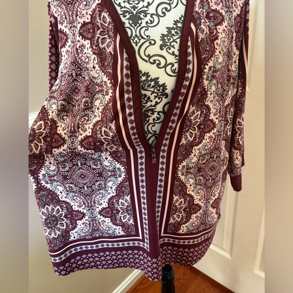 QVC- Belle by Kim Gravel, tunic top, size Lg. - Picture 7 of 16